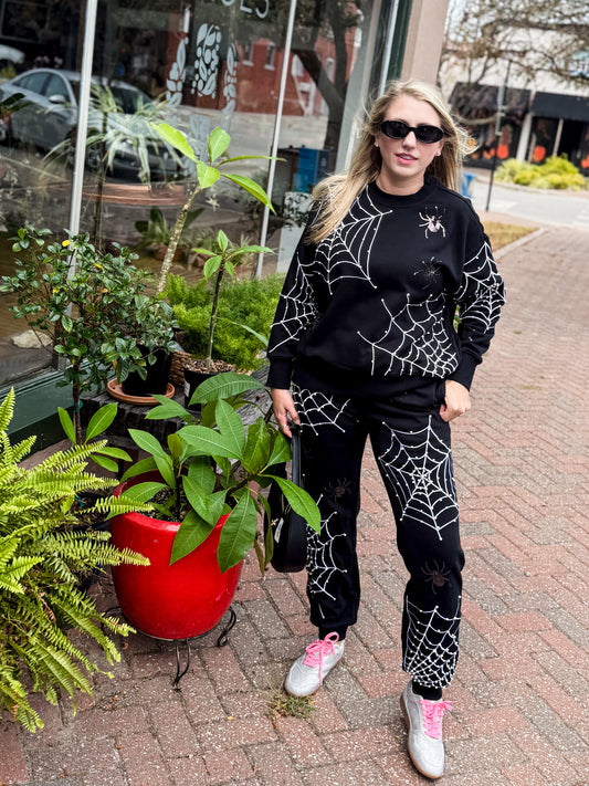 Pearl Spiderweb Sweatshirt