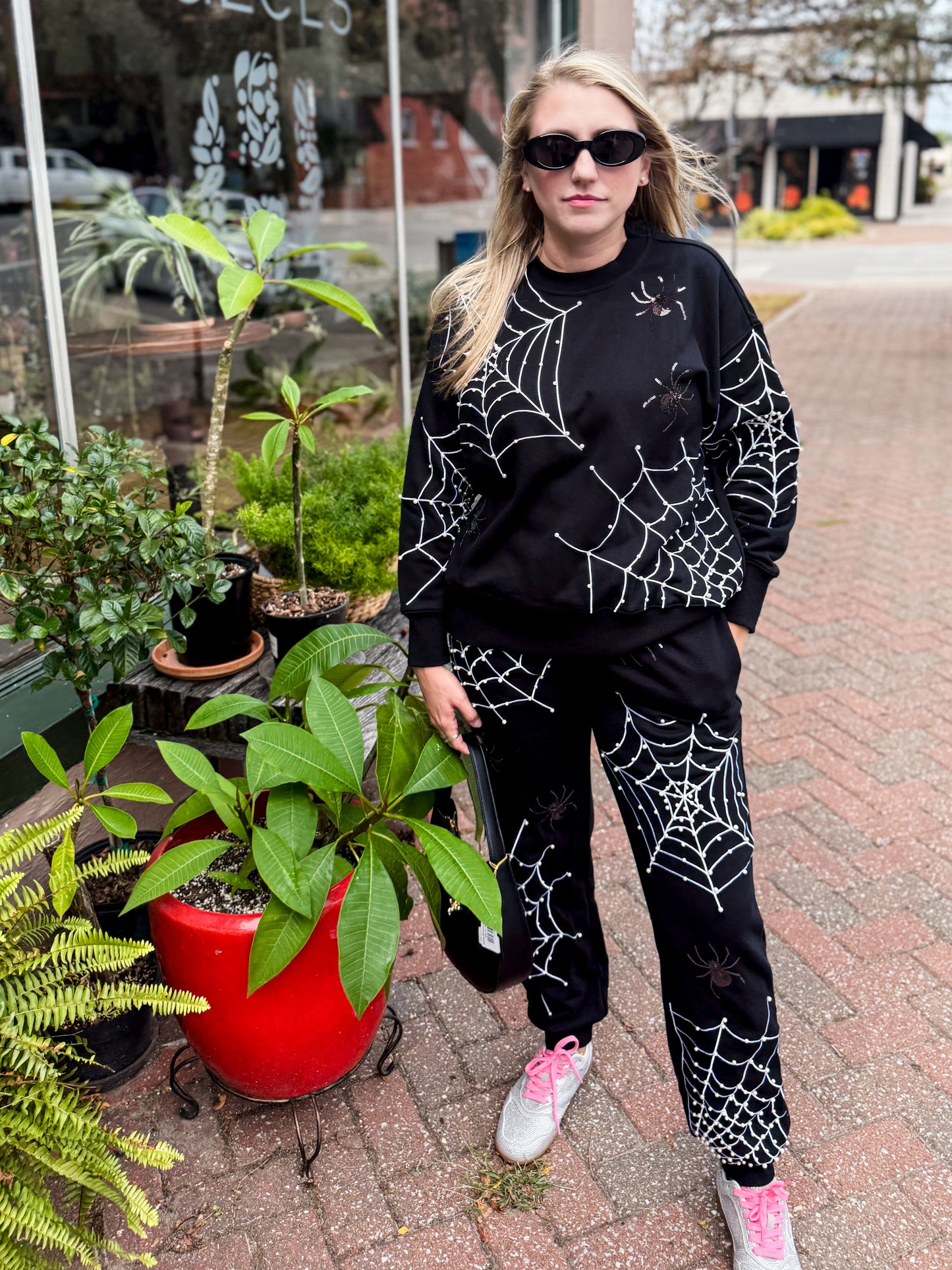 Pearl Spiderweb Sweatshirt