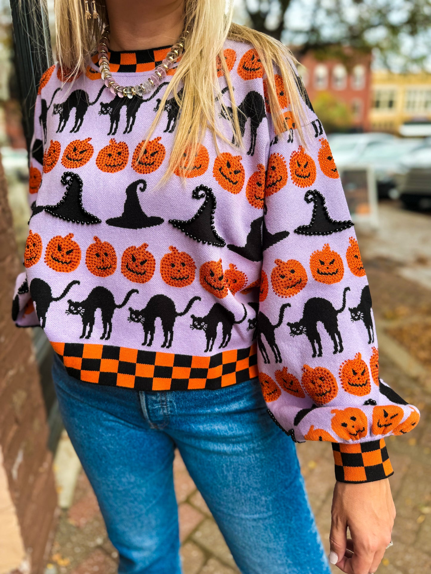 Checker Halloween Icon Sweater
