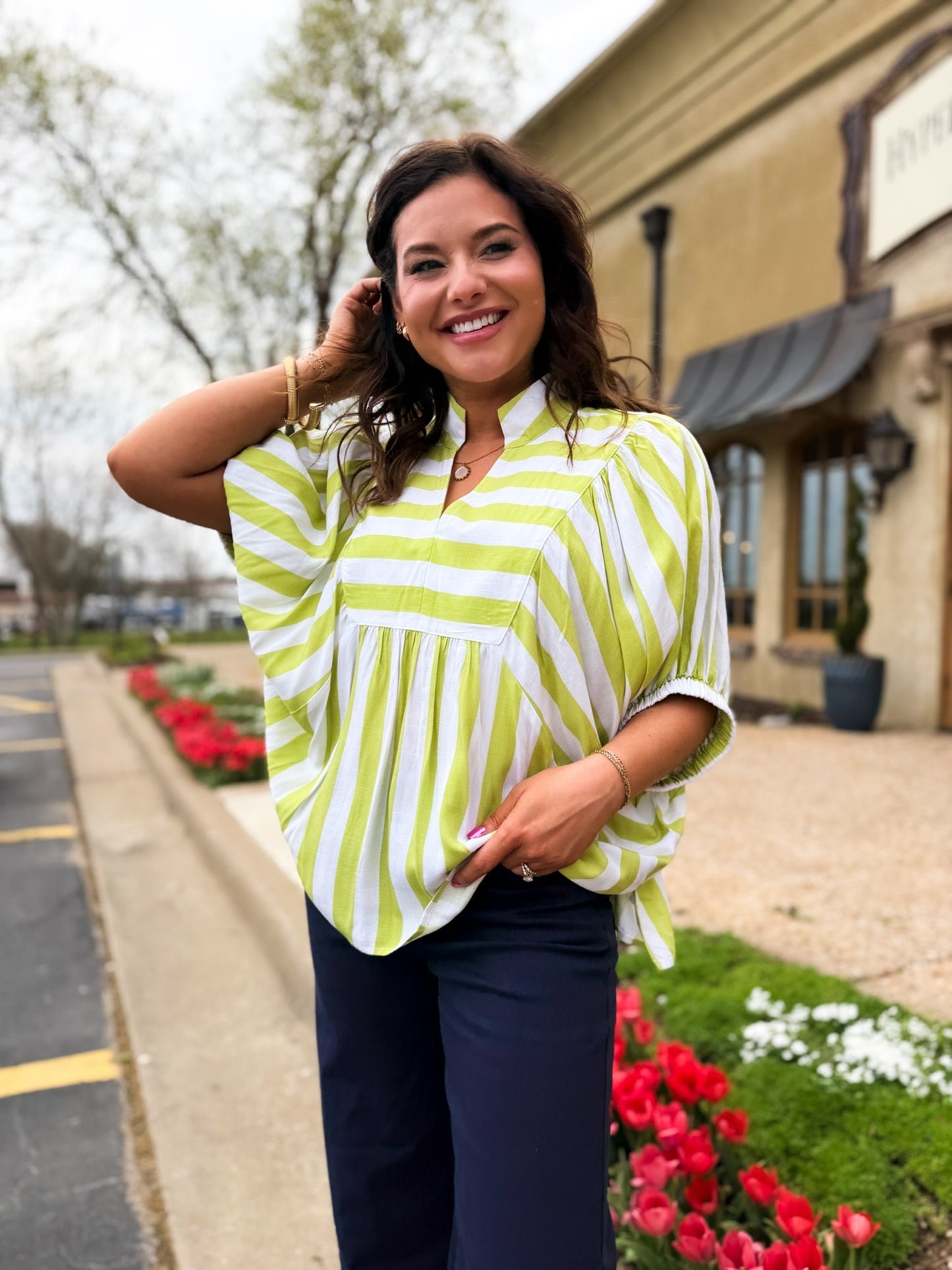 Limeaide Stripe Blouse