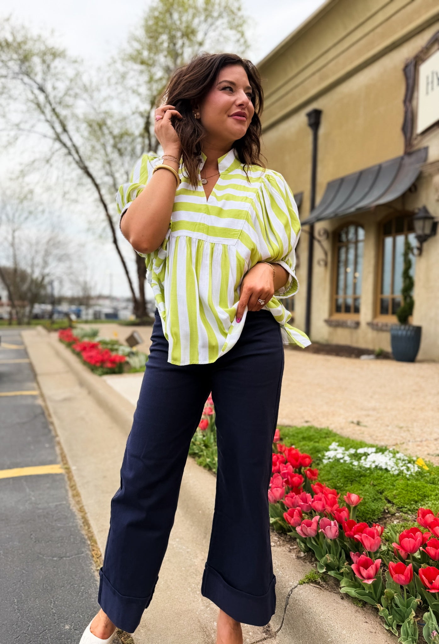 Limeaide Stripe Blouse