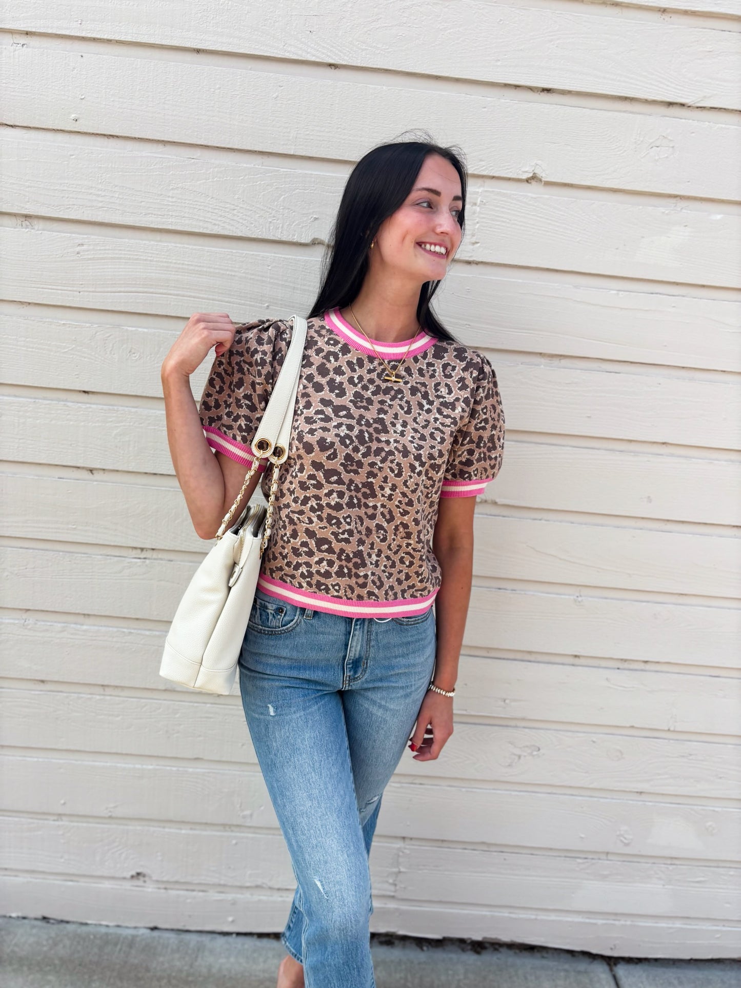 Wild Crush Leopard Sweater Tee