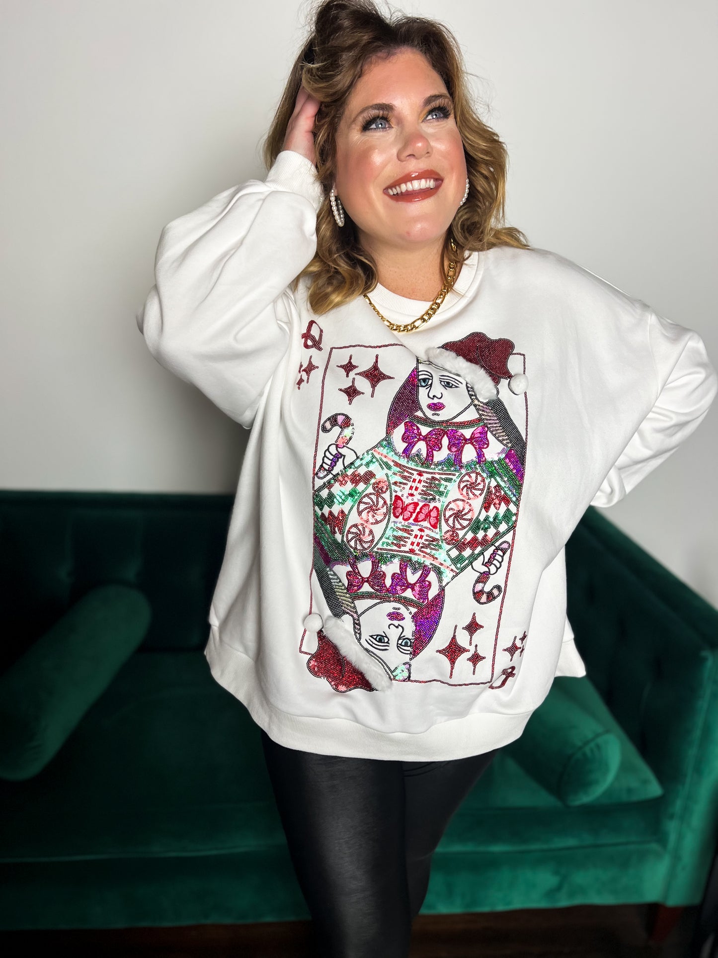 Christmas Card Logo Sweatshirt