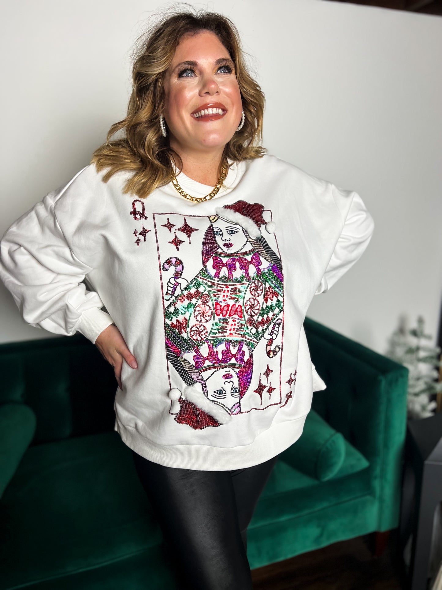 Christmas Card Logo Sweatshirt