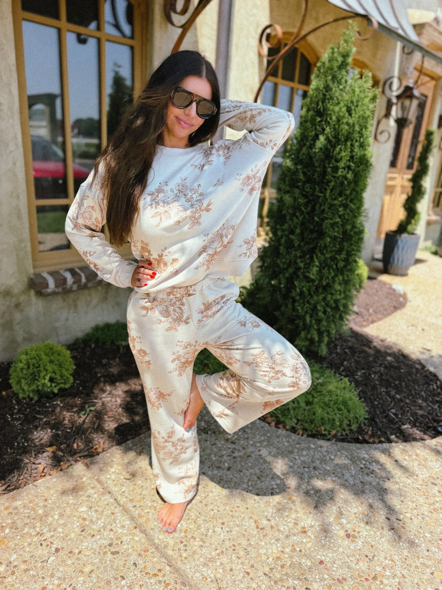 Country Toile Lounge Set