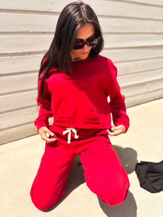 Scarlet Star Fleece Crewneck