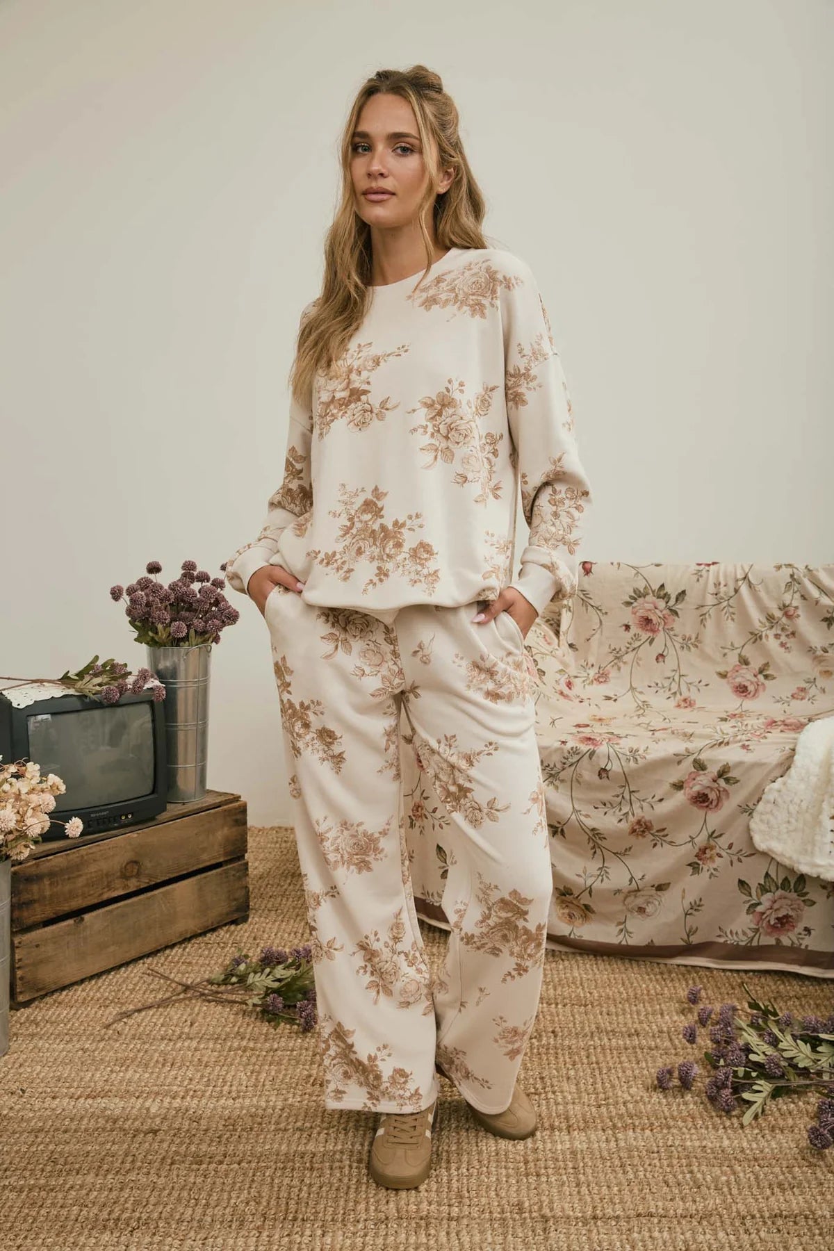 Country Toile Lounge Set