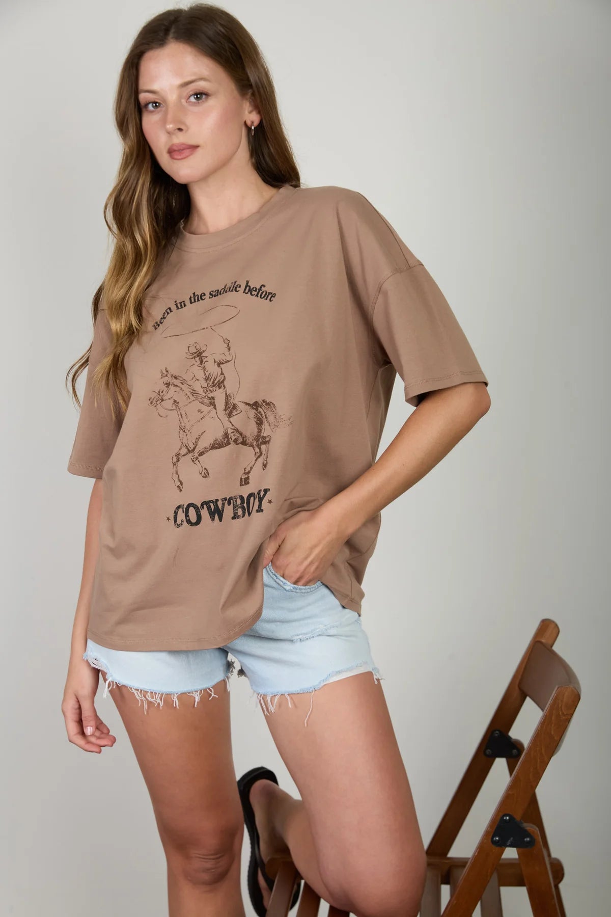 Cowboy Oversized Graphic Tee