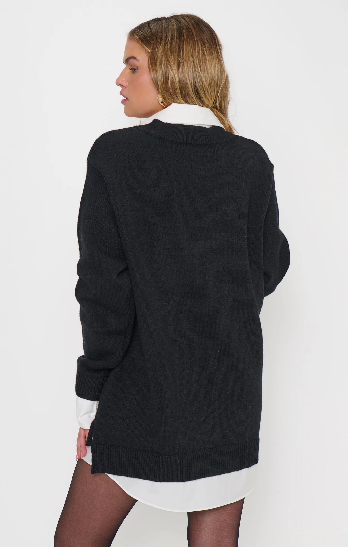 Lyle Collared Sweater Dress