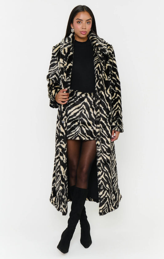 Miss Cindy Zebra Overcoat