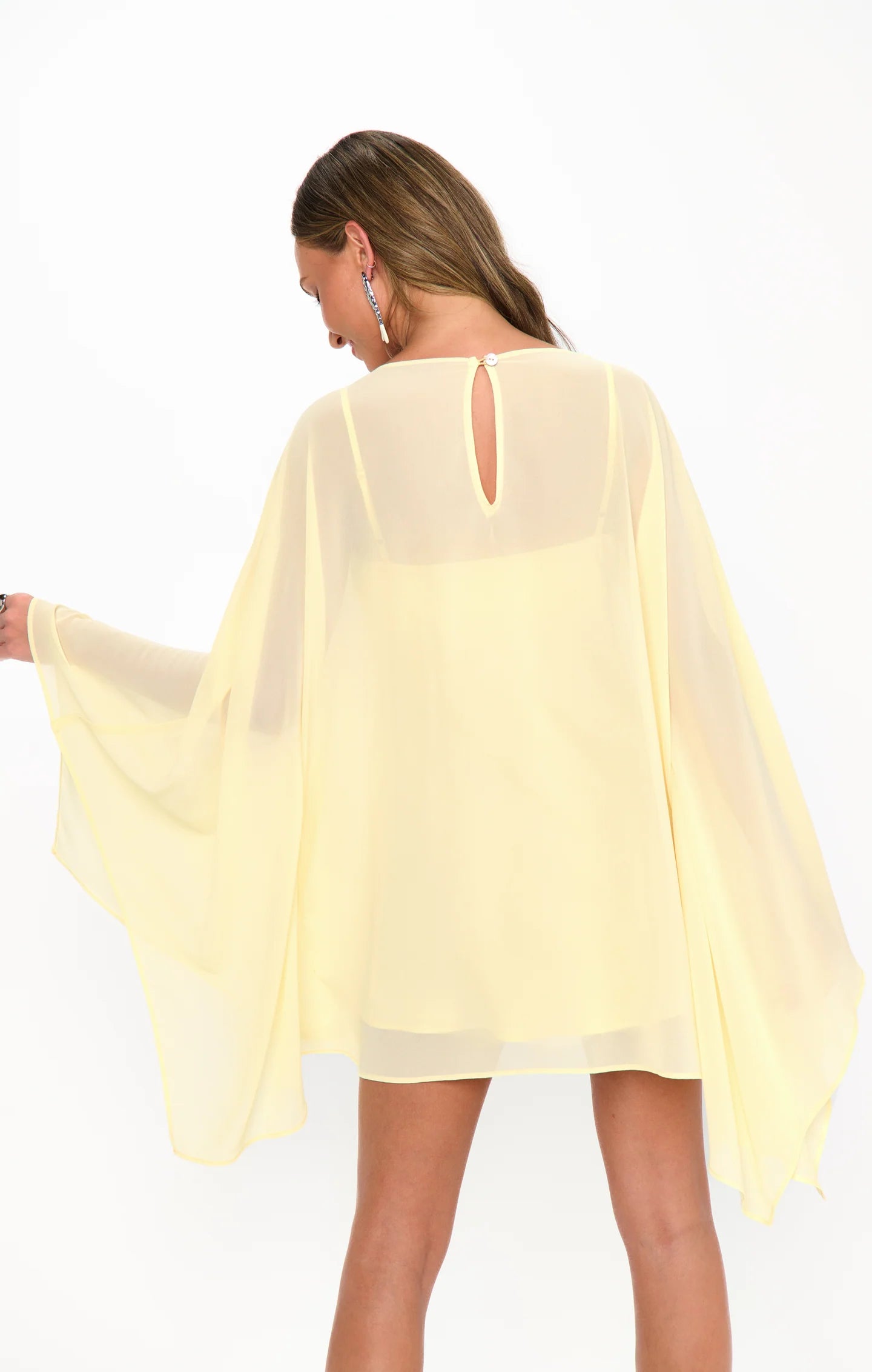 Olsen Mini Dress Pale Yellow