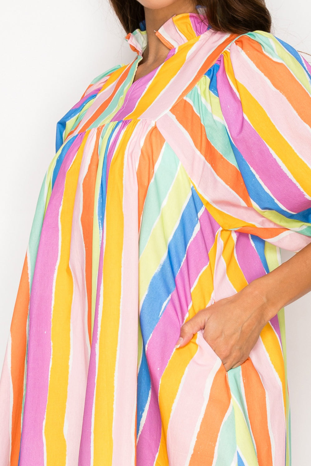Sirena Stripe Short Dress