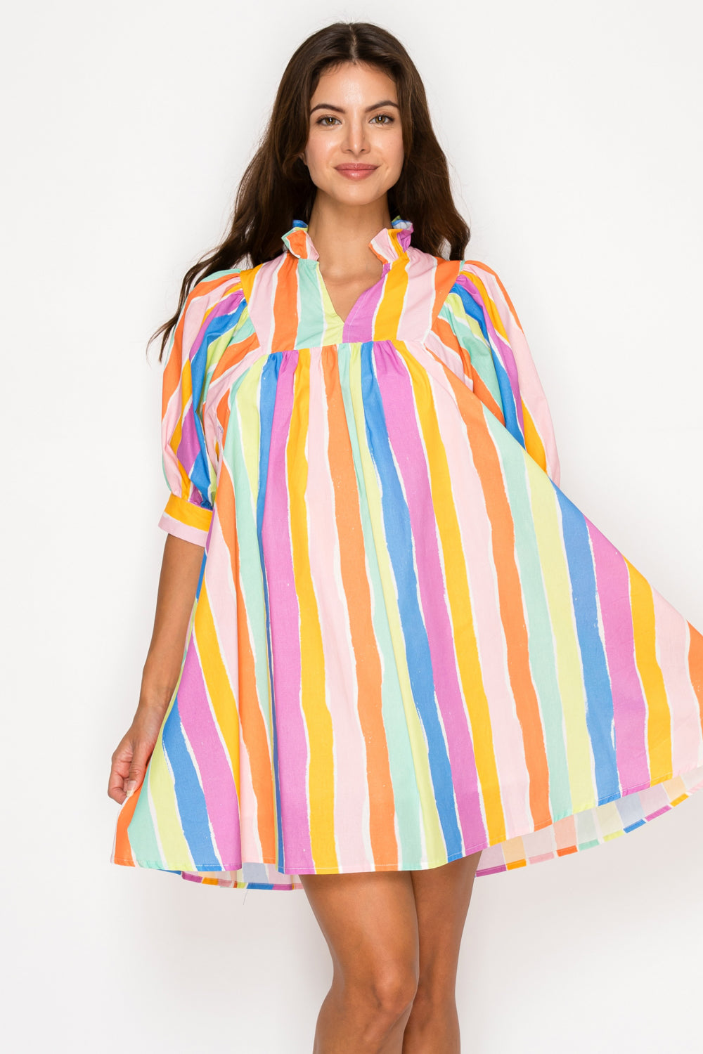 Sirena Stripe Short Dress