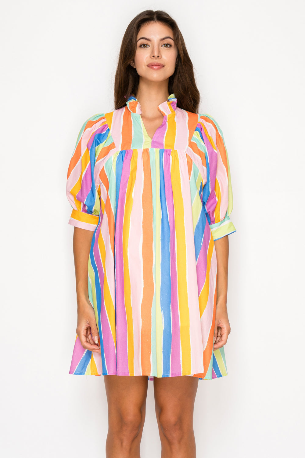 Sirena Stripe Short Dress