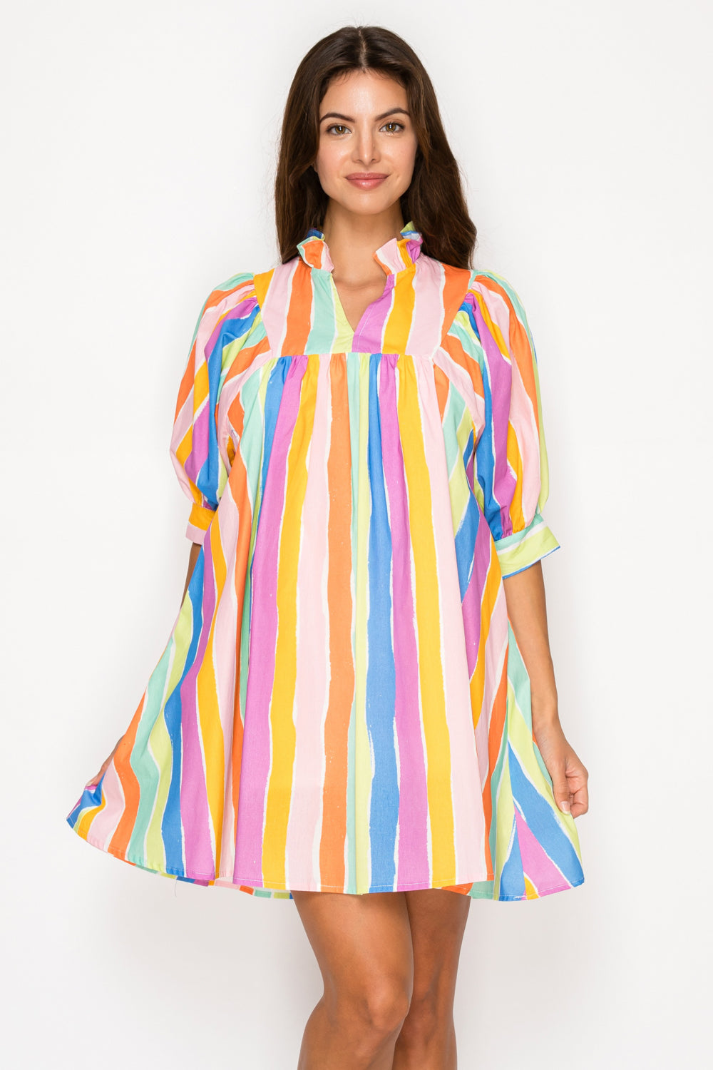 Sirena Stripe Short Dress