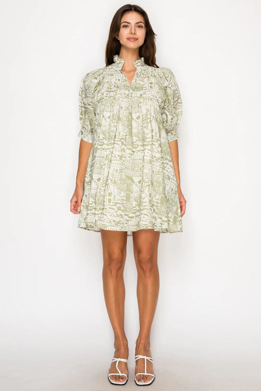 Verdant Bellezza Mini Dress