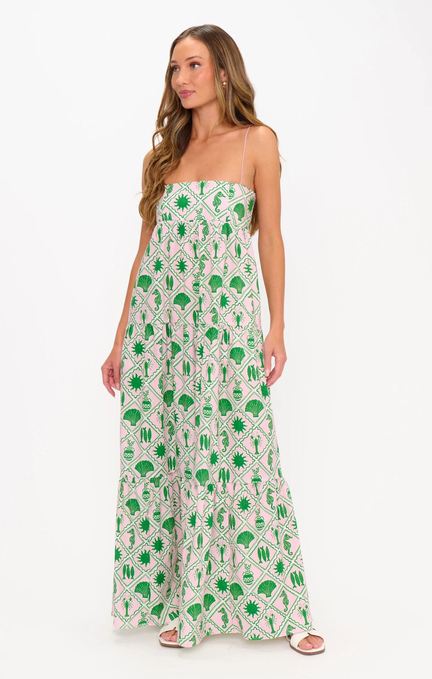 Coastal Collage Long Weekend Maxi Dress