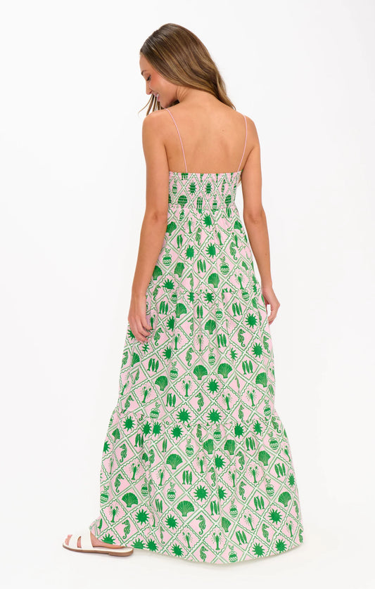 Coastal Collage Long Weekend Maxi Dress