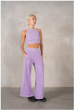 Morgie Lavender Wide Leg Pants