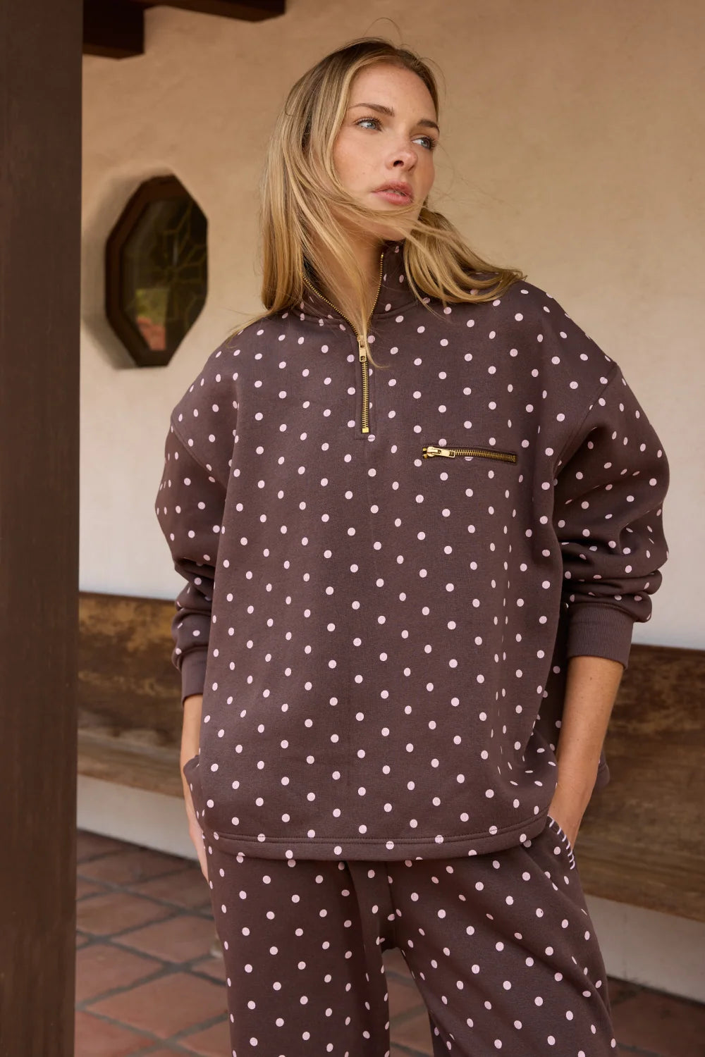 Spotted Sutton Fleece Quarter Zip