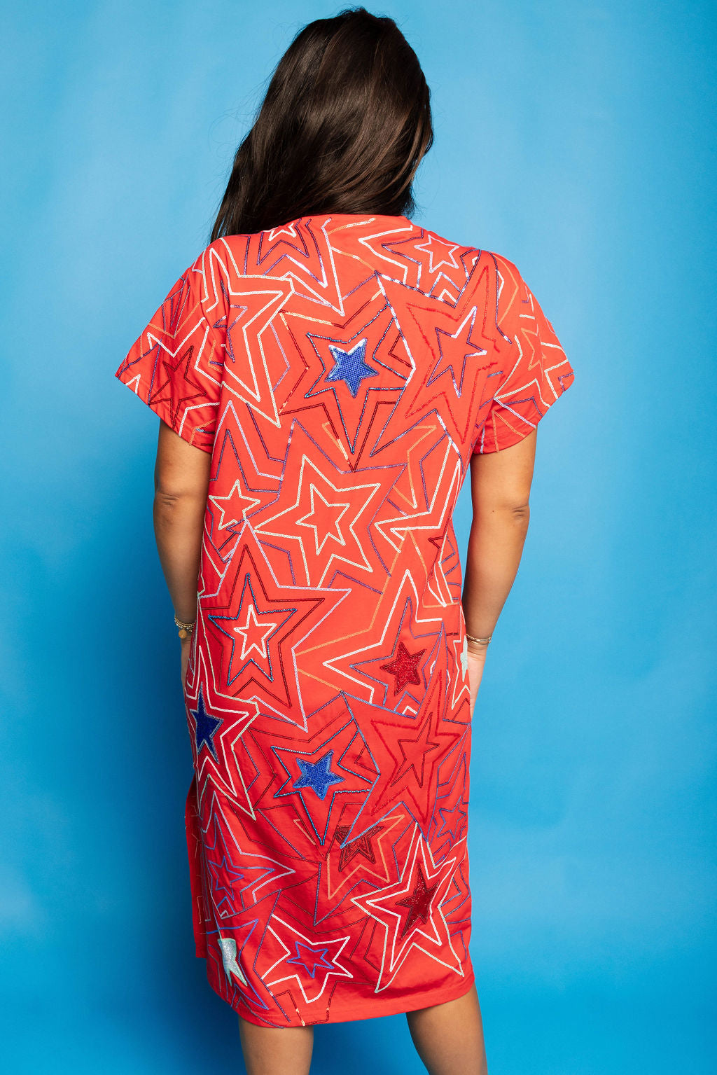 Groovy Star Midi Tee Dress