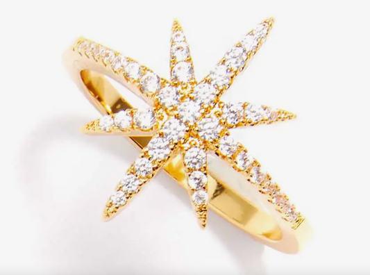 Crystal Starburst Ring