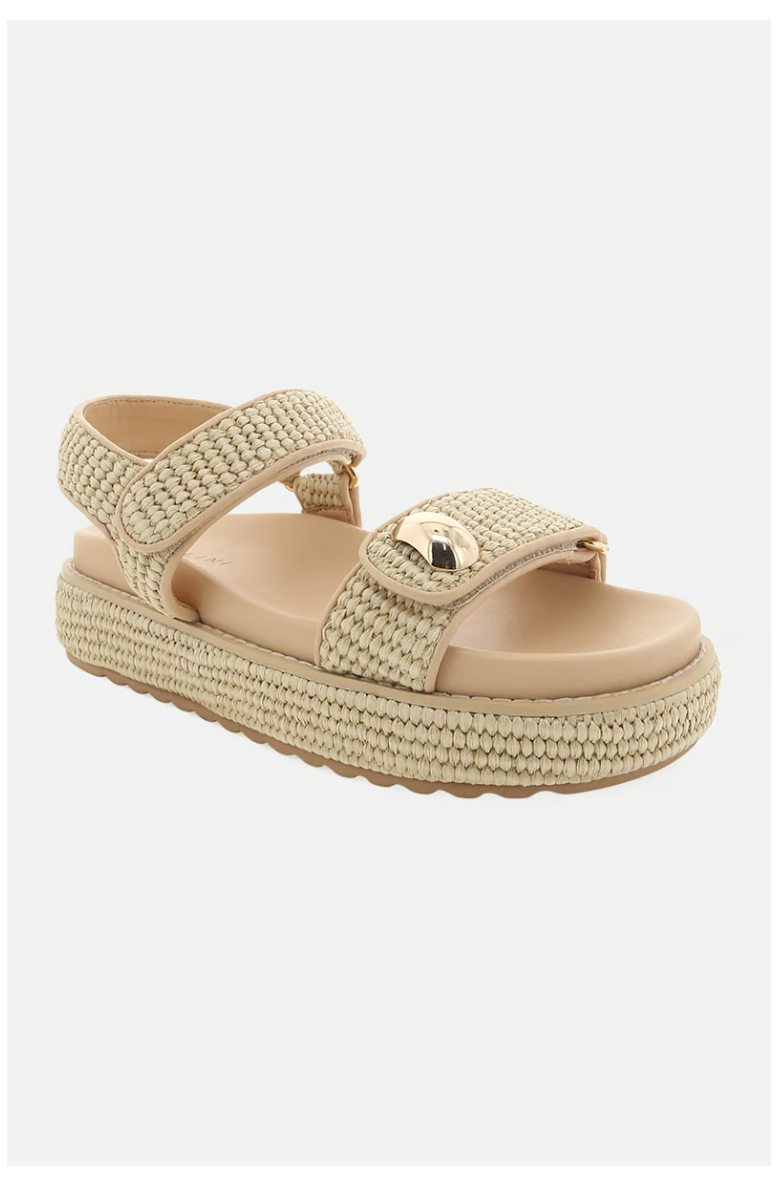 Porter Sandals by Billini in Natural Raffia