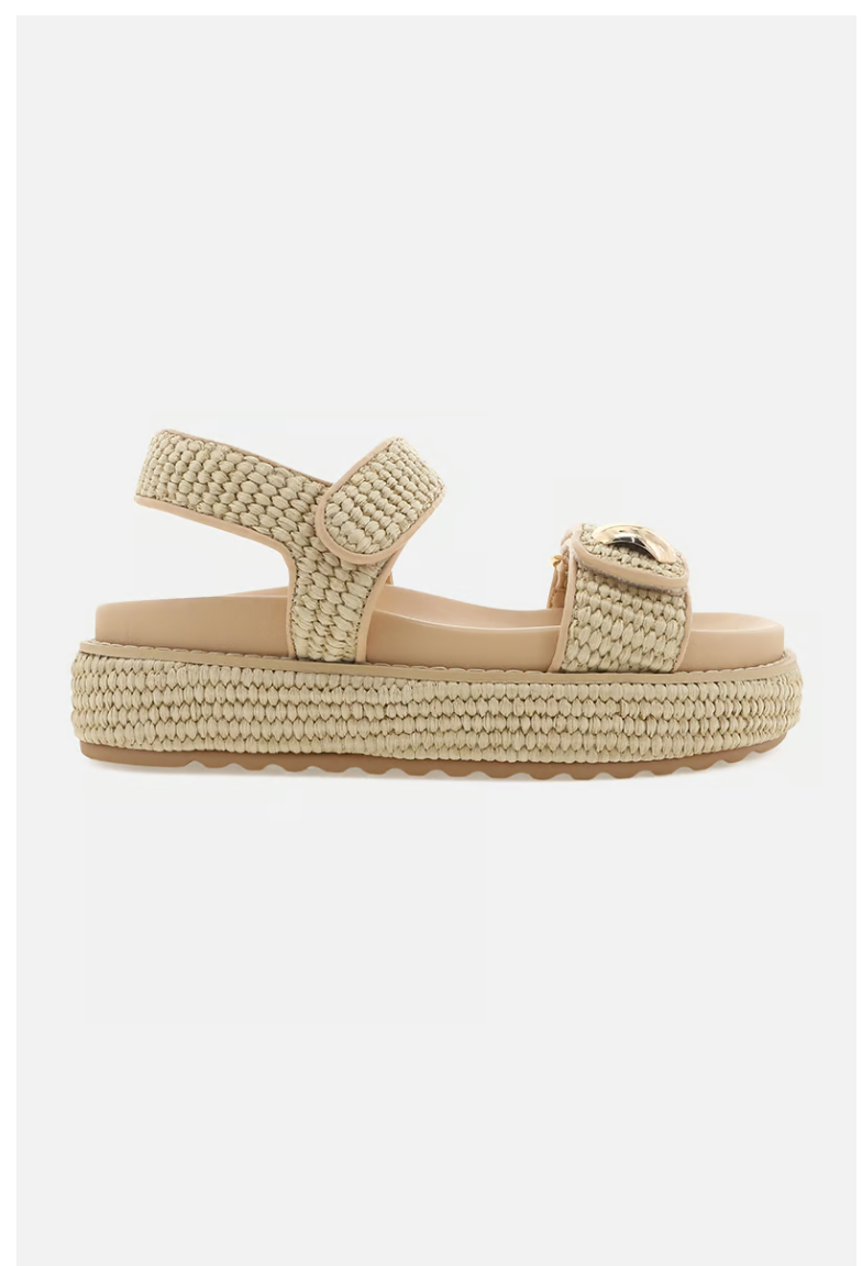 Porter Sandals by Billini in Natural Raffia