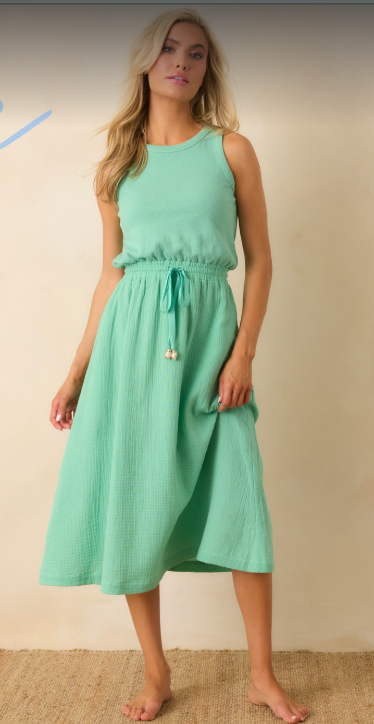 Bonita Beach Dress in Seaglass
