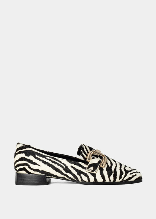 Therese Zebra Hair Loafer