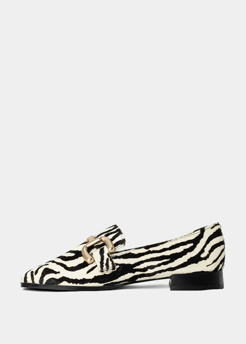 Therese Zebra Hair Loafer