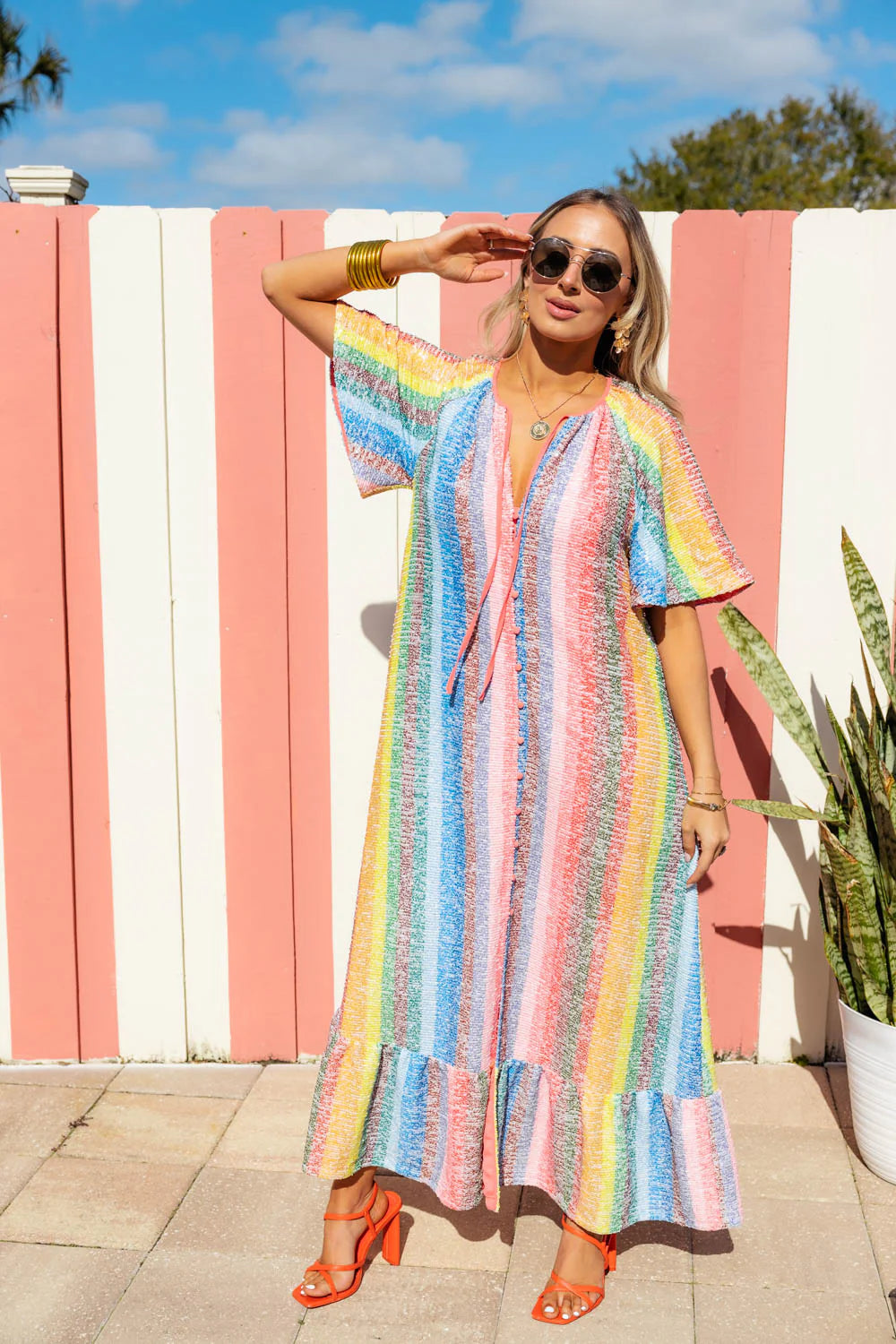 Tullah Enchanting Caftan Maxi Dress