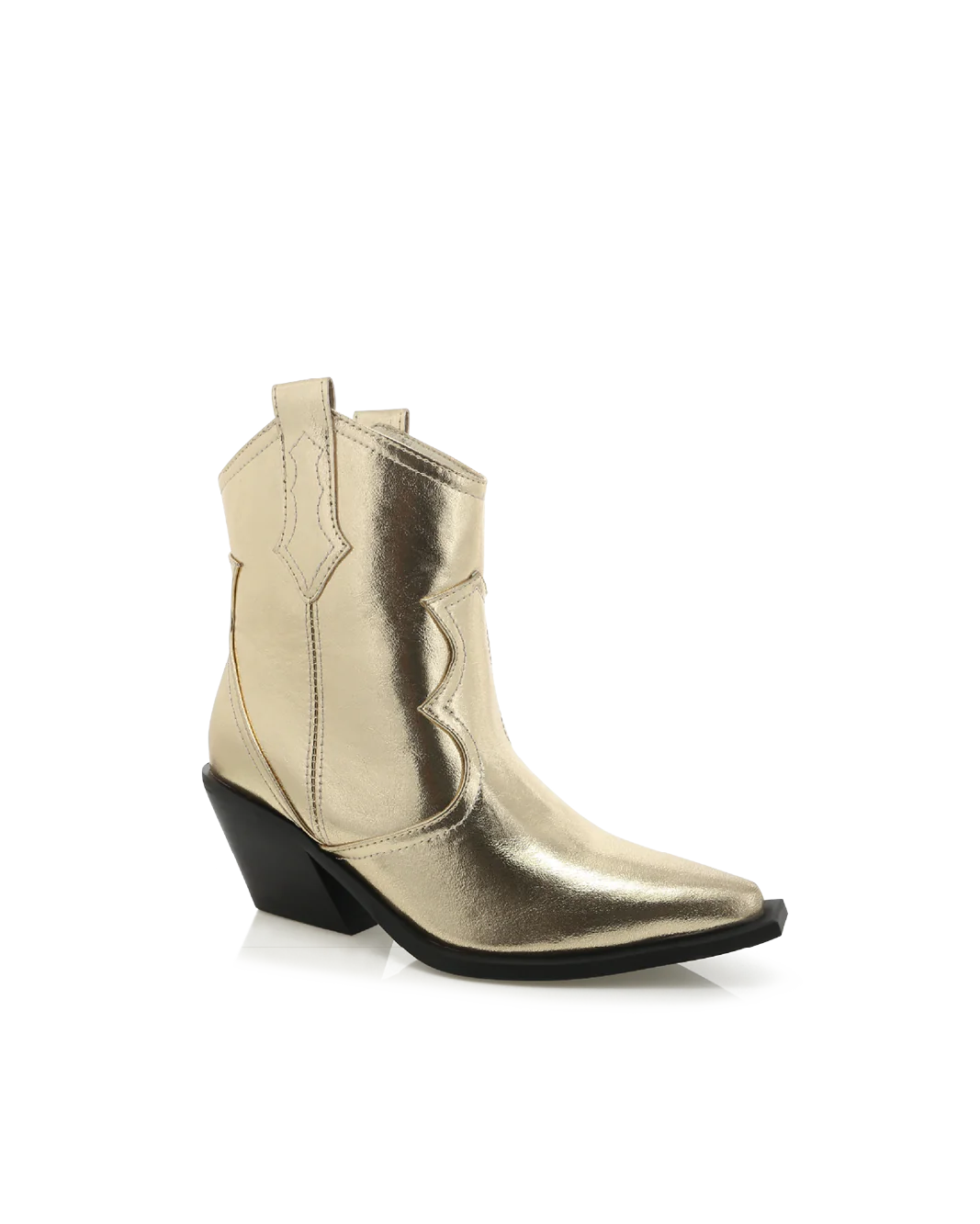 Ulira Gold Metallic Booties