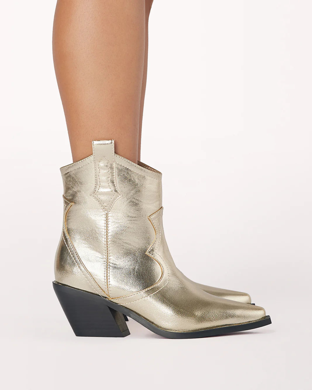 Ulira Gold Metallic Booties