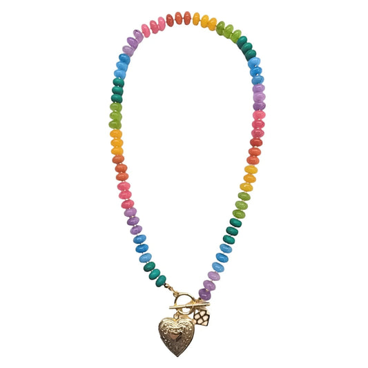 Rainbow Locket Necklace