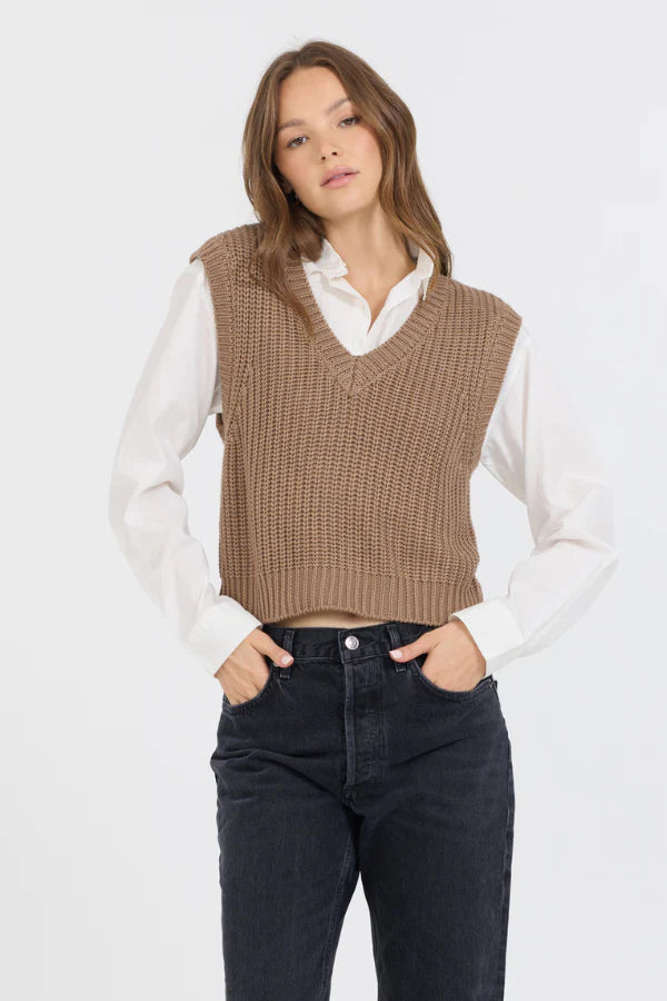 Toffee Sweater Vest Top