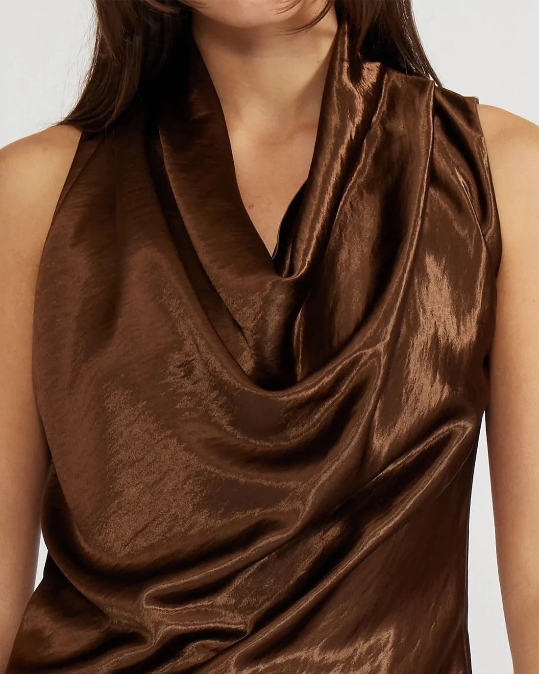Dorothy Satin Bronze Top