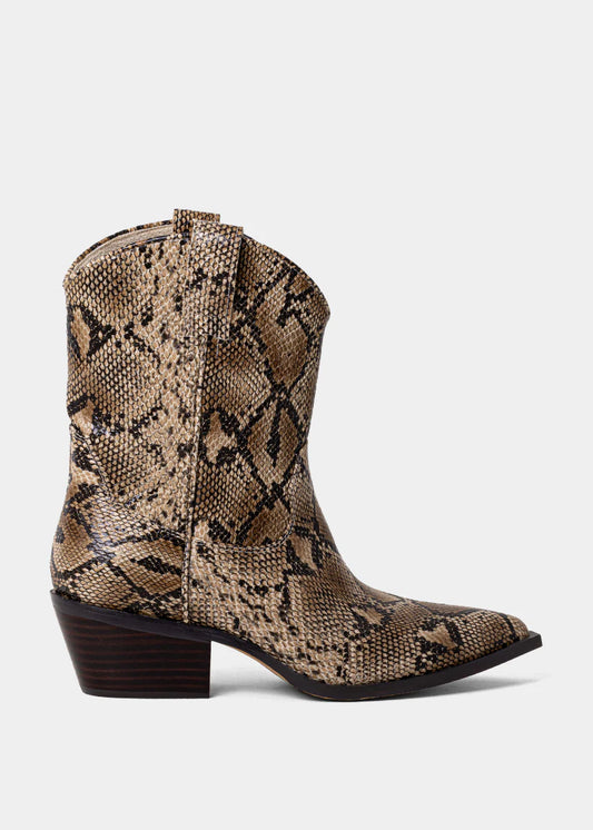 Zouzou Natural Snake Western Boot