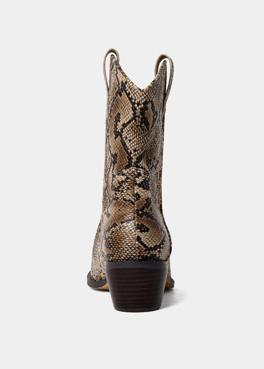 Zouzou Natural Snake Western Boot