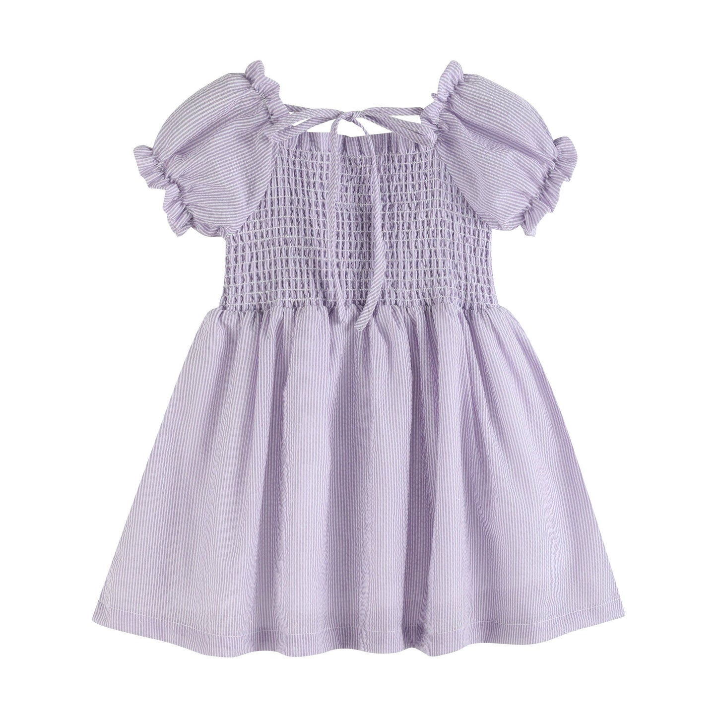 Smocked Purple Dress