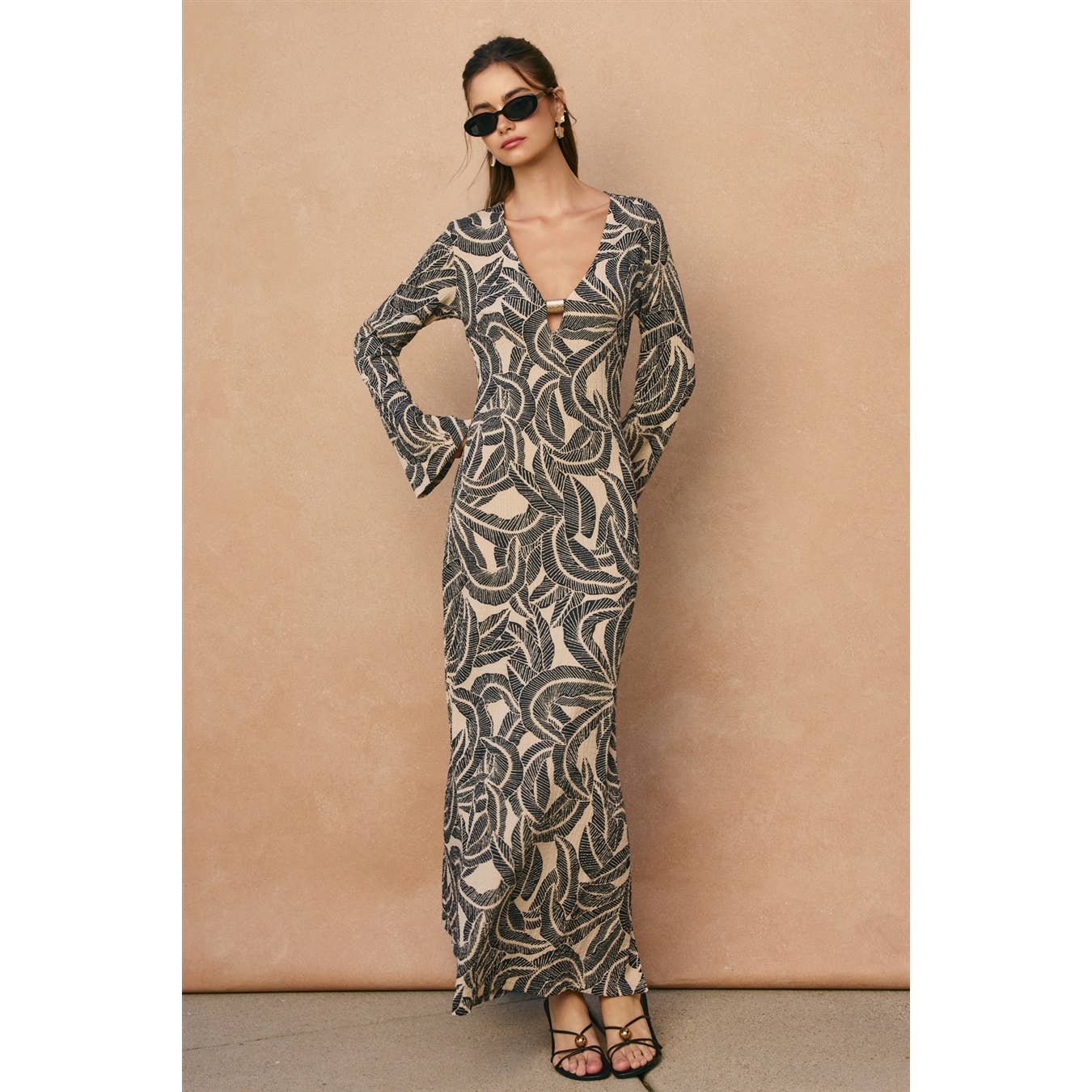 Saltwater Bell Sleeve Maxi Dress
