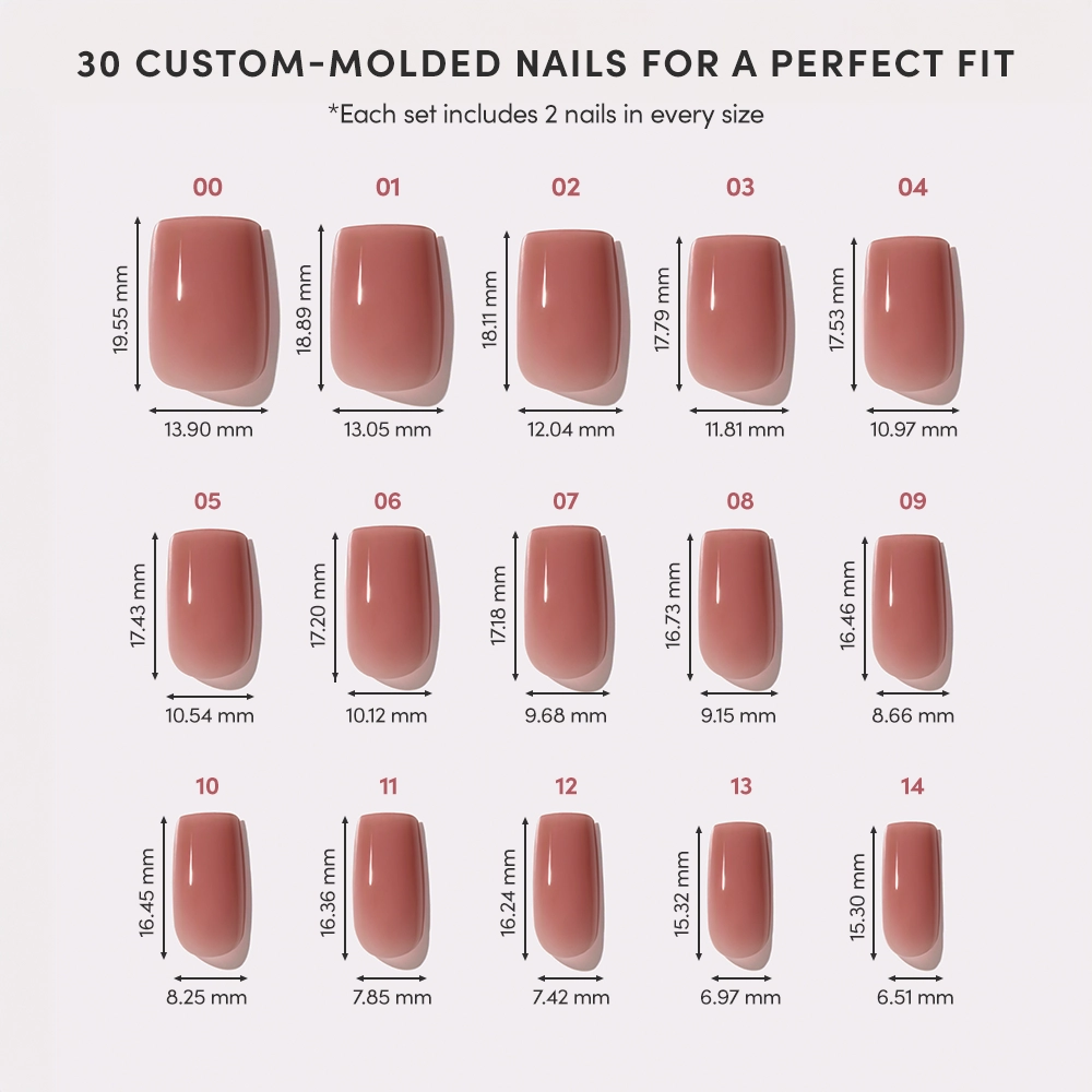 Glamnetic Dusty Pink Nails