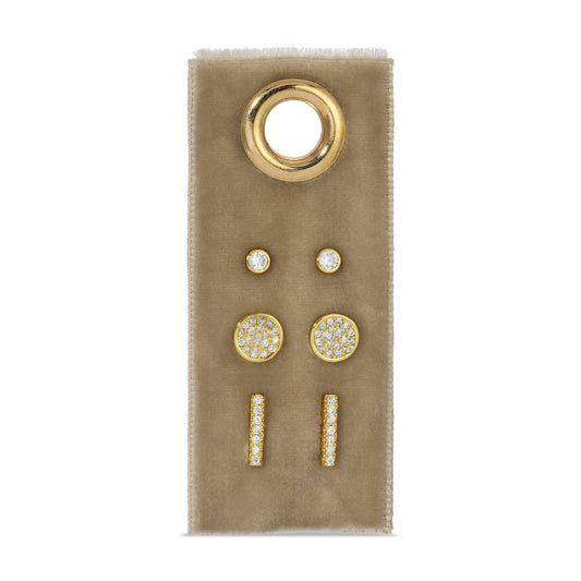 Pave Stud Gift Set