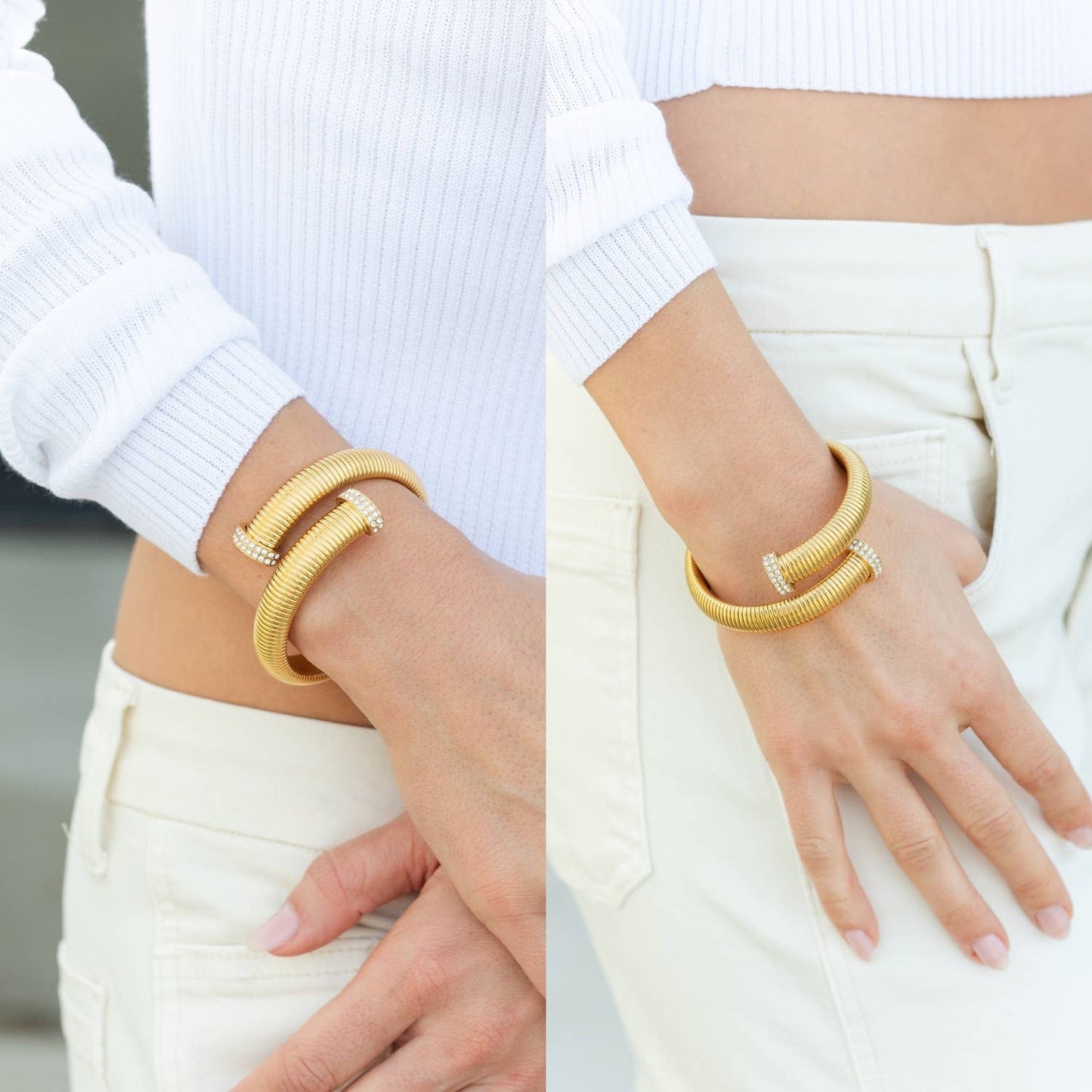 Large Flex Cross Over Bracelet