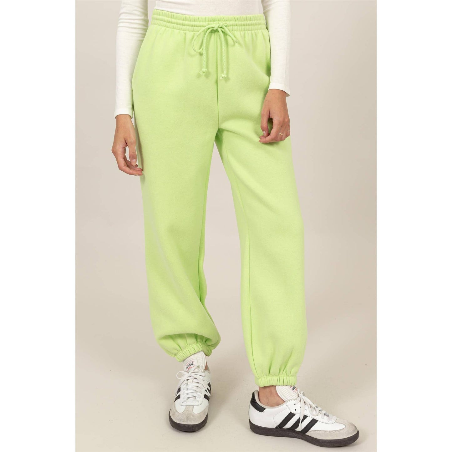 Lime French Terry Joggers