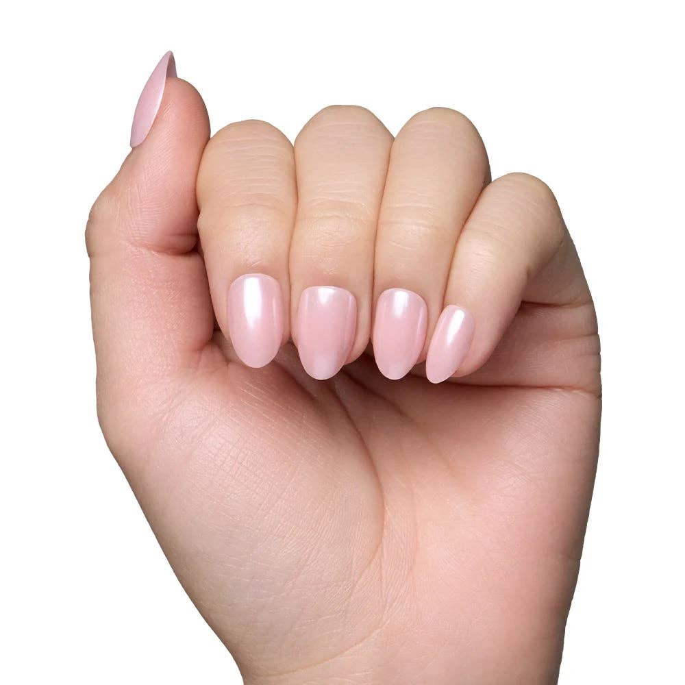 Glamnetic Pinch Me Press-On Nails | Short Oval | Blush Pink Glazed