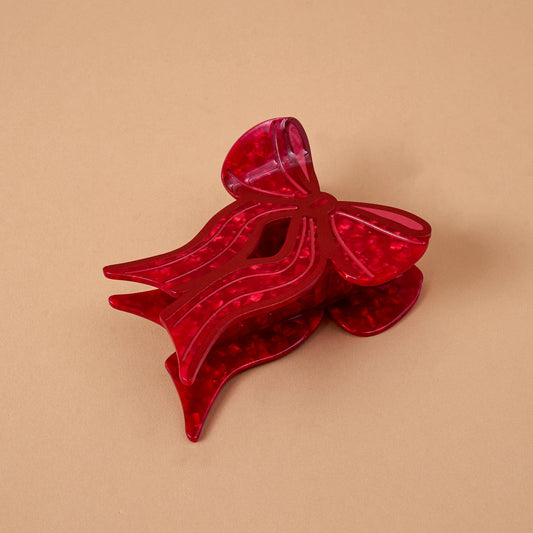 Claw Clip-Red Bow
