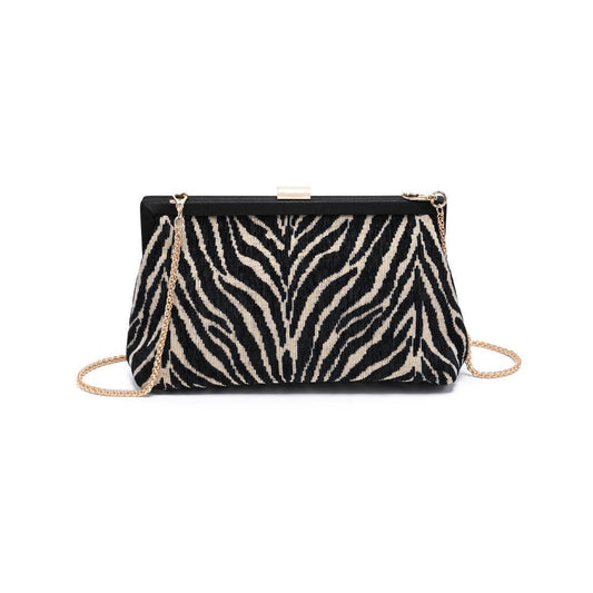 Samira Zebra Evening Bag