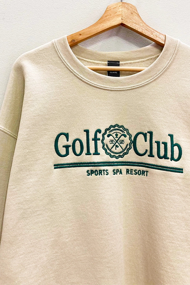 Embroidered Golf Club Sweatshirt