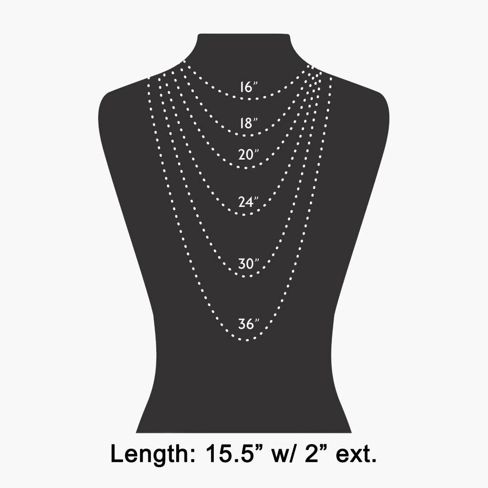 Round Bezel Pendant Necklace